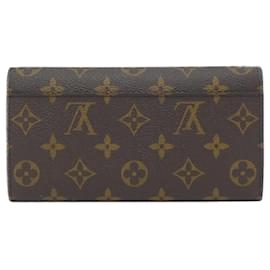 Louis Vuitton-Louis Vuitton Monogram Portefeuille Sarah M60531 Wallet-Brown