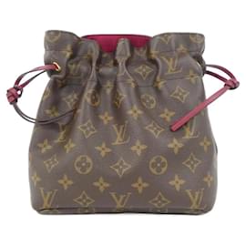 Louis Vuitton-Pochete Louis Vuitton Monogram Posh Noe M43445-Marrom,Fuschia
