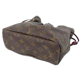 Louis Vuitton-Louis Vuitton Monogram Posh Noe M43445 Pouch-Brown,Fuschia