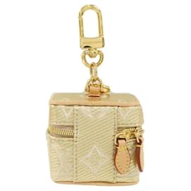 Louis Vuitton-Louis Vuitton Monogram Laminated Jacquard Keyring-Beige