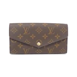 Louis Vuitton-Louis Vuitton Monogram Portefeuille Sarah M62236 Wallet-Brown,Red