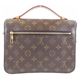Louis Vuitton-Louis Vuitton Monogram Pochette Metis MM M44875 Bag-Brown