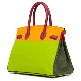 Hermès-Hermès Yellow HSS Special Order Bicolor Swift Birkin Retourne 30-Yellow,Mustard