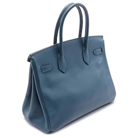 Hermès-Hermès Blue Epsom Birkin Retourne 30-Blue,Dark blue