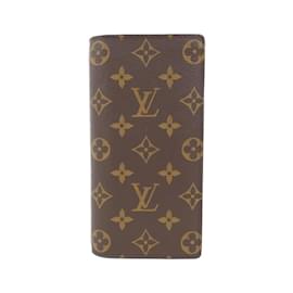 Louis Vuitton-Louis Vuitton Monogram Portefeuille Brazza Wallet-Brown