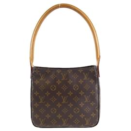 Louis Vuitton-Louis Vuitton Monogram Looping MM M51146 Shoulder Bag-Brown