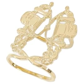 Hermès-Hermes Bride de Gala Scarf Ring-Golden