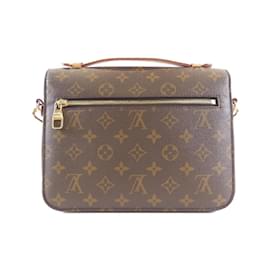Louis Vuitton-Louis Vuitton Monogram Pochette Metis MM M44875 Bag-Brown,Monogram