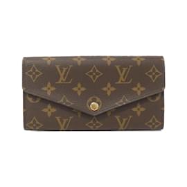 Louis Vuitton-Louis Vuitton Monogram Portefeuille Sarah M60531 Wallet-Brown,Monogram