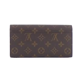 Louis Vuitton-Louis Vuitton Monogram Portefeuille Sarah M60531 Wallet-Brown,Monogram