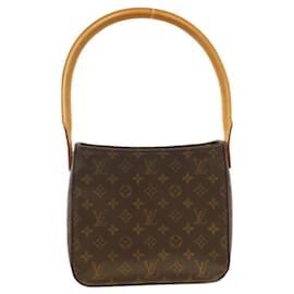 Louis Vuitton-Louis Vuitton Monogram Looping MM M51146 Shoulder Bag-Brown