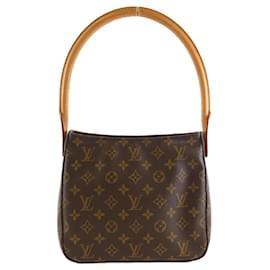 Louis Vuitton-Louis Vuitton Monogram Looping MM M51146 Shoulder Bag-Brown