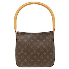 Louis Vuitton-Louis Vuitton Monogram Looping MM M51146 Shoulder Bag-Brown