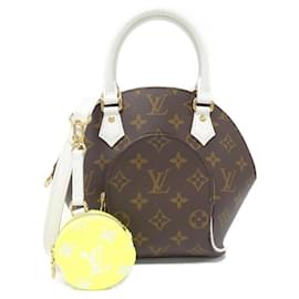 Louis Vuitton-Louis Vuitton Monogram Ellipse BB Handbag-Brown,White