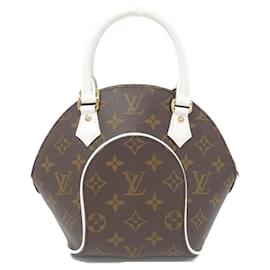 Louis Vuitton-Louis Vuitton Monogram Ellipse BB Handbag-Brown,White