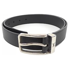 Louis Vuitton-Cinto de couro preto Louis Vuitton-Preto