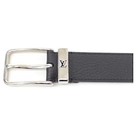 Louis Vuitton-Cinto de couro preto Louis Vuitton-Preto