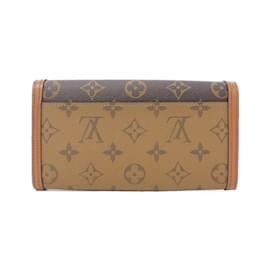 Louis Vuitton-Louis Vuitton Monogram Reverse Portefeuille Sarah Dauphine Wallet-Brown