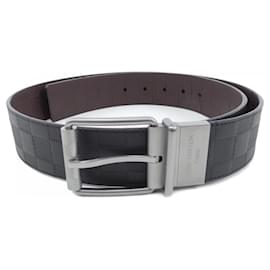 Louis Vuitton-Louis Vuitton Calfskin Standard Belt-Brown,Black