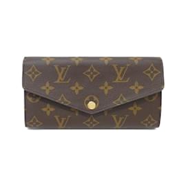 Louis Vuitton-Louis Vuitton Monogram Portefeuille Sarah M62236 Wallet-Brown,Red