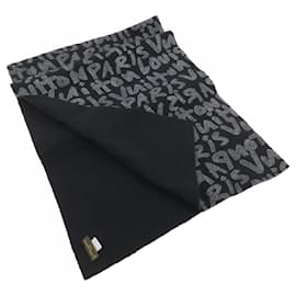 Louis Vuitton-Louis Vuitton Cashmere and Wool Shawl-Brown,Black