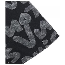 Louis Vuitton-Louis Vuitton Cashmere and Wool Shawl-Brown,Black