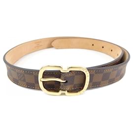 Louis Vuitton-Louis Vuitton Brown Canvas Belt-Brown