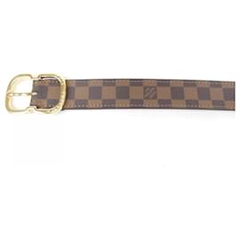Louis Vuitton-Louis Vuitton Brown Canvas Belt-Brown