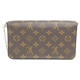 Louis Vuitton-Louis Vuitton Monogram Pochette Felicie Shoulder Bag-Brown,Monogram