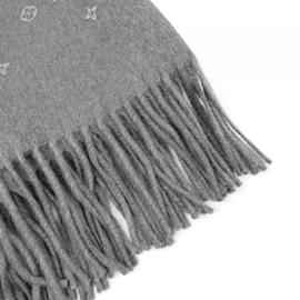 Louis Vuitton-Louis Vuitton Cashmere and Silk Shawl-Brown