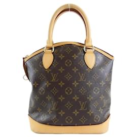 Louis Vuitton-Louis Vuitton Monogram Lockit M40102 Handbag-Brown,Monogram