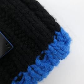 Louis Vuitton-Louis Vuitton Cashmere Shawl-Black,Blue