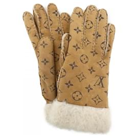 Louis Vuitton-Louis Vuitton Beige Short Gloves-Beige