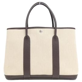 Hermès-Sac Tote Garden Party d'Hermès-Marron