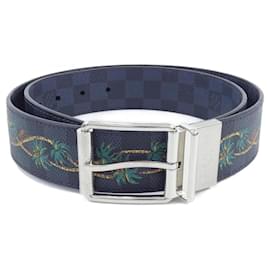 Louis Vuitton-Louis Vuitton Standard Belt-Green,Navy blue