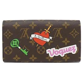 Louis Vuitton-Louis Vuitton Monogram Portefeuille Sarah Wallet-Brown