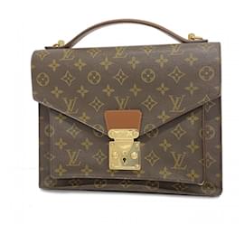 Louis Vuitton-Louis Vuitton Monogram Monceau 28 Handbag-Brown