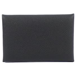 Hermès-Hermes Calvi Business Card Holder-Black