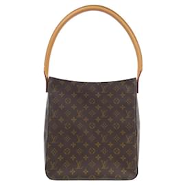 Louis Vuitton-Louis Vuitton Monogram Looping GM M51145 Shoulder Bag-Brown,Monogram
