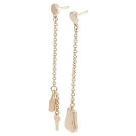 Hermès-Hermes Kelly Crochet Earrings-Golden
