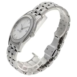 Gucci-Relógio masculino de quartzo em aço inoxidável Gucci-Prata