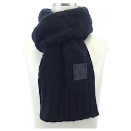 Louis Vuitton-Louis Vuitton Black Cashmere Infinity Scarf-Black