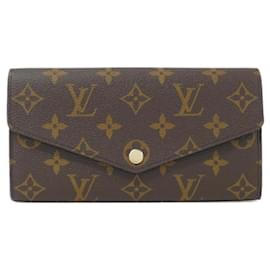 Louis Vuitton-Louis Vuitton Monogram Portefeuille Sarah M62234 Wallet-Brown,Fuschia,Monogram