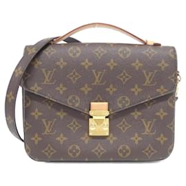 Louis Vuitton-Louis Vuitton Monogram Pochette Metis MM M44875 Bag-Brown,Monogram