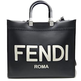 Fendi-Fendi Sunshine Medium Tote Bag-Black