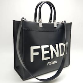 Fendi-Fendi Sunshine Medium Tote Bag-Black
