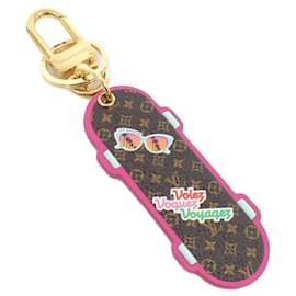 Louis Vuitton-Louis Vuitton Monogram Porte Cle LV Skateboard Keyring-Brown,Monogram