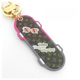 Louis Vuitton-Louis Vuitton Monogram Porte Cle LV Skateboard Keyring-Brown,Monogram