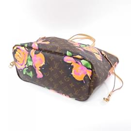 Louis Vuitton-Louis Vuitton Monogram Rose Neverfull MM Tote Bag-Brown,Monogram