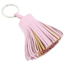 Hermès-Hermes Carmen Tricolor Key Ring-Silvery,Red